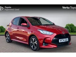 Red Used 2024 Toyota Yaris Hybrid Design Hatchback | £19,988 (Fair price)
