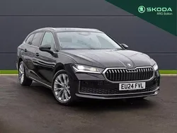 Midnight black metallic Used 2024 Skoda Superb SE L Estate | £29,295 (A bit pricey)