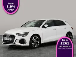 White Used 2021 Audi A3 Sportback S-Line Hatchback | £19,240 (Fair price)