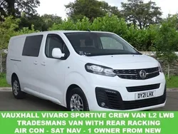 White Used 2021 Vauxhall Vivaro Sportive Van | £17,148 (Expensive)