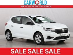 White Used 2021 Dacia Sandero Essentiel Hatchback | £8,393 (Fair price)