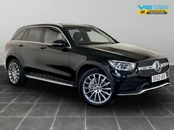 Black Used 2022 Mercedes GLC300e AMG line SUV | £23,495 (Good price)