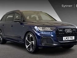 Blue Used 2021 Audi Q7 Black Edition SUV | £42,500 (Fair price)