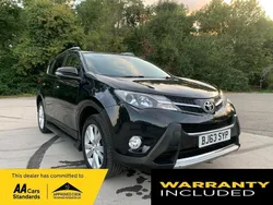 Black Used 2013 Toyota RAV4 SUV | £7,550 (Fair price)
