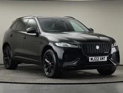 Exterior paint santorini black Used 2022 Jaguar F-Pace R-Dynamic SUV | £32,200 (Fair price)