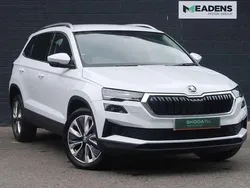 Moon white metallic Used 2024 Skoda Karoq SE L SUV | £24,495 (Good price)