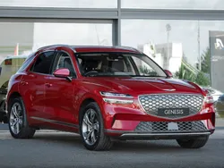Red Used 2022 Genesis GV70 Sport SUV | £39,998