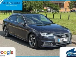 Blue Used 2015 Audi A4 S-Line Sedan | £11,750 (Expensive)