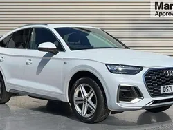 White Used 2022 Audi Q5 Sportback S-Line SUV | £32,917 (Good price)