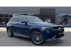 Blue Used 2019 Mercedes GLC220 AMG Line Premium SUV | £26,092 (Fair price)