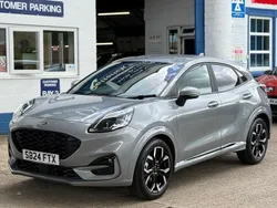 Solar silver Used 2024 Ford Puma ST-Line X Hatchback | £18,995 (Fair price)