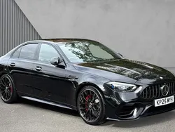 Black Used 2025 Mercedes C63S AMG Premium Plus Sedan | £75,995 (Fair price)