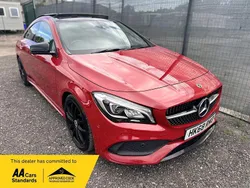 Red Used 2019 Mercedes CLA220 AMG line Sedan | £15,895 (Fair price)