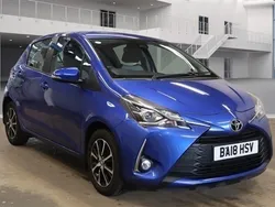Blue Used 2018 Toyota Yaris Hatchback | £10,495 (Fair price)