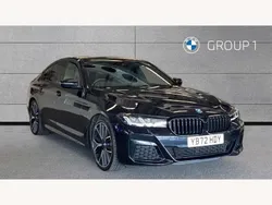 Black Used 2022 BMW 545e M Sport Sedan | £32,750 (Fair price)