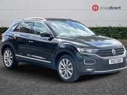 Pearl deep black Used 2021 VW T-Roc SEL SUV | £19,483 (Fair price)