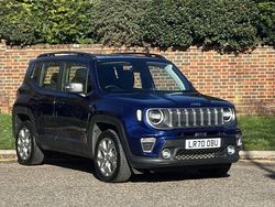 Blue Used 2020 Jeep Renegade Limited SUV | £18,999 (Fair price)