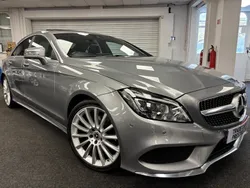 Silver Used 2015 Mercedes CLS220 AMG Line Premium Coupe | £13,650 (Fair price)