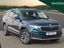 Petrol blue metallic Used 2024 Skoda Kodiaq SE Drive SUV | £27,995 (Fair price)