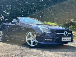 Blue Used 2013 Mercedes SLK250 AMG Cabriolet | £7,695 (Fair price)