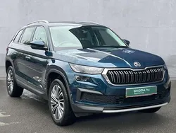 Petrol blue metallic Used 2024 Skoda Kodiaq SE L Executive SUV | £29,850 (Fair price)