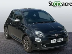 Black Used 2021 Fiat 500 Sport Hatchback | £9,495 (Fair price)