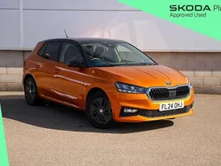 Phoenix orange metallic body / black magic pearl effect roof Used 2024 Skoda Fabia Colour Edition Hatchback | £15,985 (Fair price)