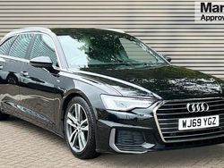 Metallic ebony black Used 2019 Audi A6 S-Line Estate | £22,249 (Good price)
