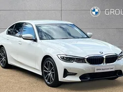 White Used 2021 BMW 330e Sport Line Sedan | £23,995 (Fair price)