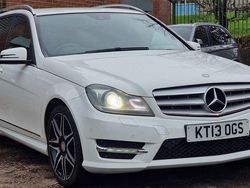 White Used 2013 Mercedes C350 AMG Estate | £7,970 (Fair price)