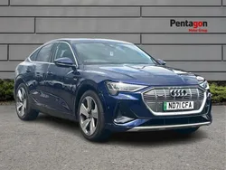 Blue Used 2021 Audi e-tron Sportback S-Line SUV | £22,400 (Super price)