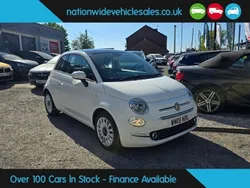 White Used 2019 Fiat 500 Lounge Hatchback | £6,623 (Fair price)