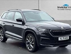 Black magic metallic Used 2021 Skoda Kodiaq SportLine SUV | £22,250 (Good price)