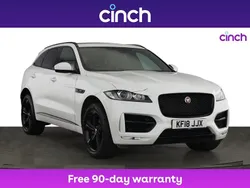 White Used 2018 Jaguar F-Pace R-Sport SUV | £17,999 (Fair price)