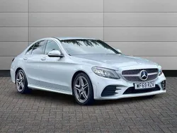 Iridium silver Used 2019 Mercedes C300 AMG Line Premium Sedan | £17,395 (Fair price)