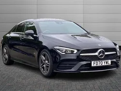 Cosmos black Used 2020 Mercedes CLA200 AMG line Sedan | £20,398 (Fair price)
