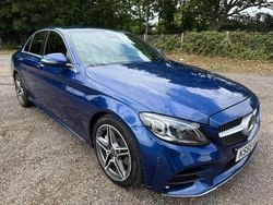 Blue Used 2019 Mercedes C300 AMG line Sedan | £17,965 (Good price)