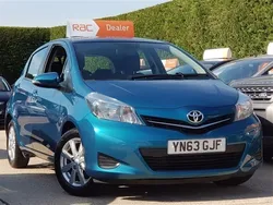 Turquoise Used 2013 Toyota Yaris Hatchback | £7,295 (A bit pricey)