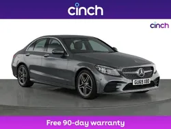 Grey Used 2019 Mercedes C220 AMG Line Premium Sedan | £20,299 (Fair price)