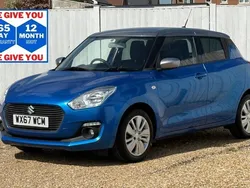 Silver/blue Used 2017 Suzuki Swift SZ-T Hatchback | £8,999 (Fair price)