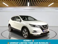 White Used 2019 Nissan Qashqai N-Connecta SUV | £10,249 (Good price)