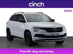 White Used 2021 Skoda Karoq SportLine SUV | £20,399 (Fair price)