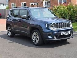Blue shade metallic Used 2021 Jeep Renegade Limited SUV | £16,495 (Good price)