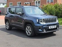 Blue shade metallic Used 2021 Jeep Renegade Limited SUV | £16,495 (Fair price)