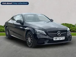 Black Used 2023 Mercedes C300 AMG line Coupe | £38,149