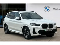 White Used 2022 BMW iX3 M Sport SUV | £28,378 (Fair price)