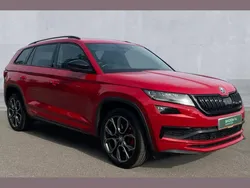 Velvet red metallic Used 2019 Skoda Kodiaq vRS SUV | £27,995 (Fair price)