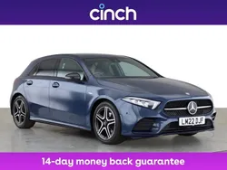 Blue Used 2022 Mercedes A180 Executive Hatchback | £21,349 (Fair price)