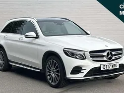 White Used 2017 Mercedes GLC250 AMG Line Premium SUV | £17,659 (Fair price)