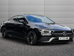 Black Used 2023 Mercedes CLA250e AMG Line Premium Plus Sedan | £27,695 (Fair price)